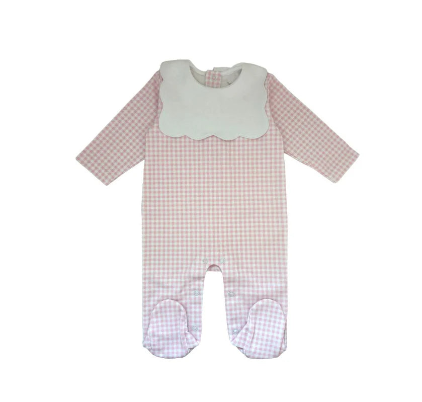 Gingham Pima Footie