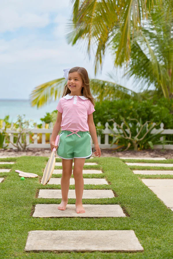 Cheryl Shorts Gibson Island Green - Little Jill & Co.
