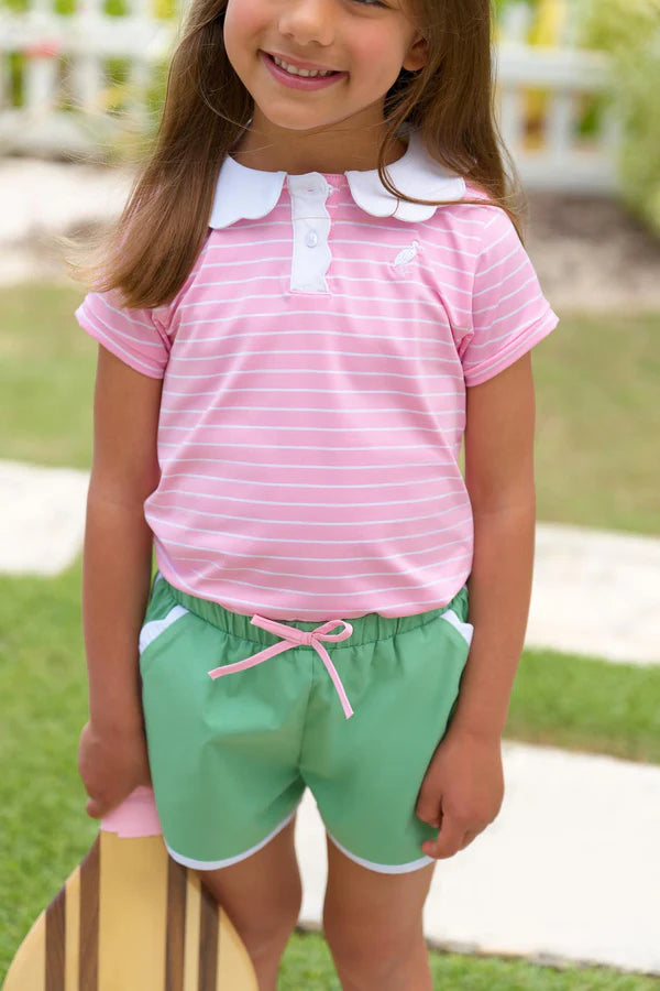Cheryl Shorts Gibson Island Green - Little Jill & Co.