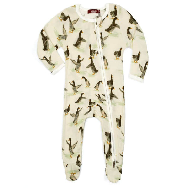 Duck Zip Footed Romper