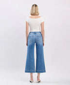 Onsite - High Rise Crop Wide Leg Jeans