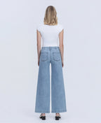 Self Belief - High Rise Trouser Hem Twist Wide Leg Jeans
