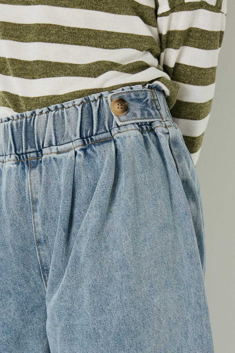 Tween Light Denim Cropped Pants