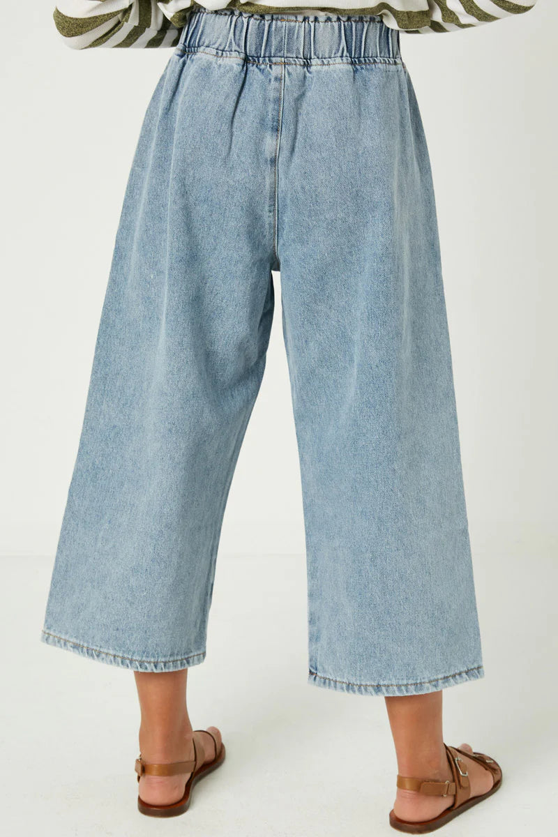Tween Light Denim Cropped Pants