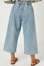 Tween Light Denim Cropped Pants