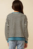Tween Striped Ribbled Top