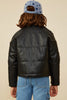 Tween Black Faux Leather Jacket