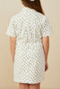 Ditsy Print Button Down Twill Dress