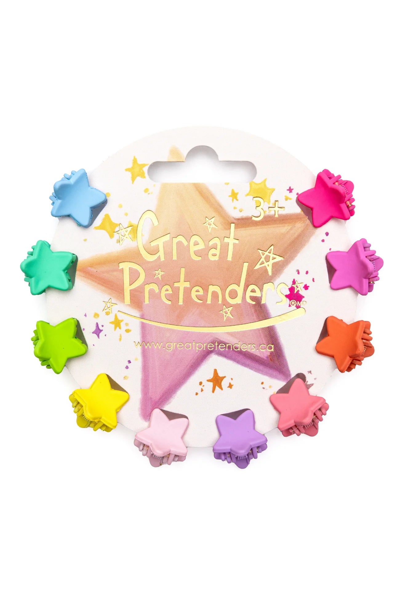 Rainbow Star Hairclips 10pc - Little Jill & Co.