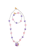 Lovely Kitty Necklace & Bracelet Set, 2pc