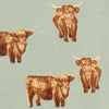 Highland Cow Zip Footed Romper