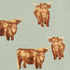 Highland Cow Bamboo Zip PJ
