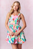 Scallop Embroidery Cotton Poplin Sleeveless Bubble Hem