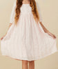 Pink Ruffled Mesh Dress