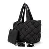 Cloud Woven Tote in Black