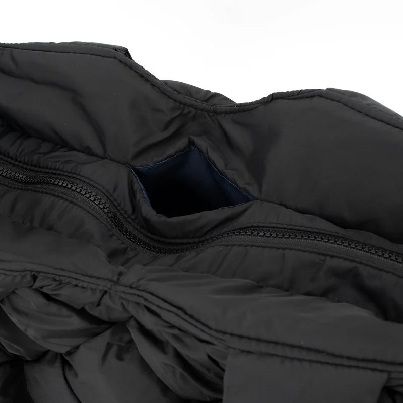 Cloud Woven Tote in Black