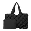 Cloud Woven Tote in Black