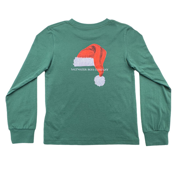 Long Sleeve Santa Hat Tee
