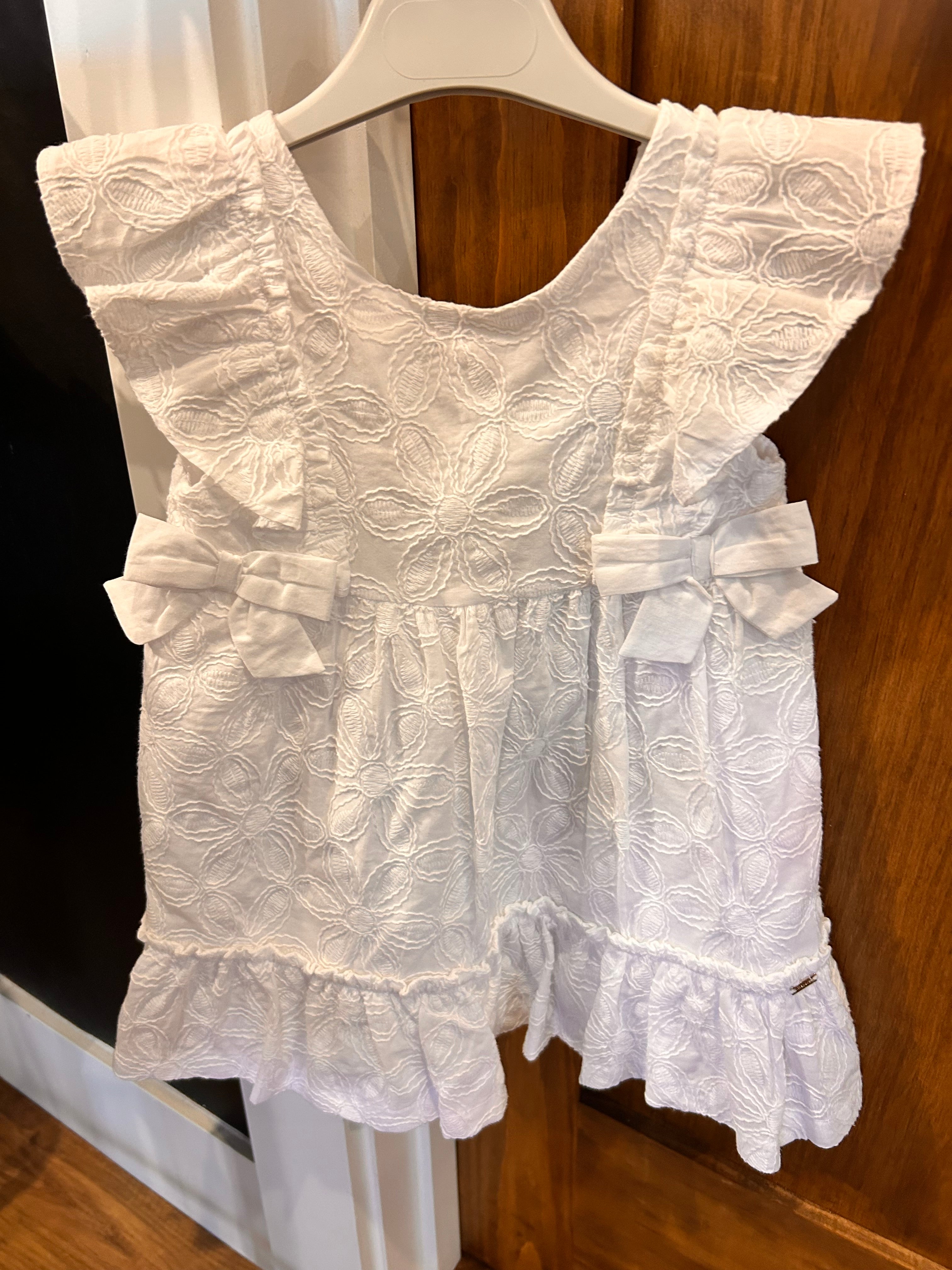 White Embroidered Dress