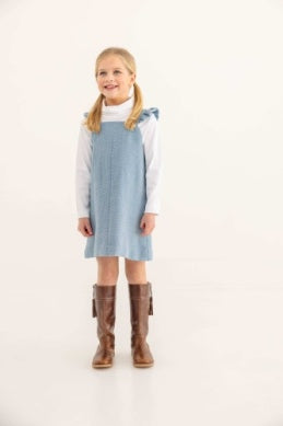 Barnsley Blue/Palmetto Pearl Julia Jumper- Tweed