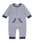 Blue Striped Playsuit