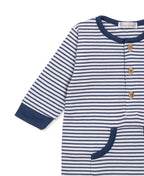 Blue Striped Playsuit