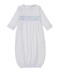 CLB Summer 26 White/Blue Hand Smocked Sack
