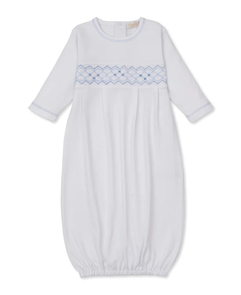 CLB Summer 26 White/Blue Hand Smocked Sack