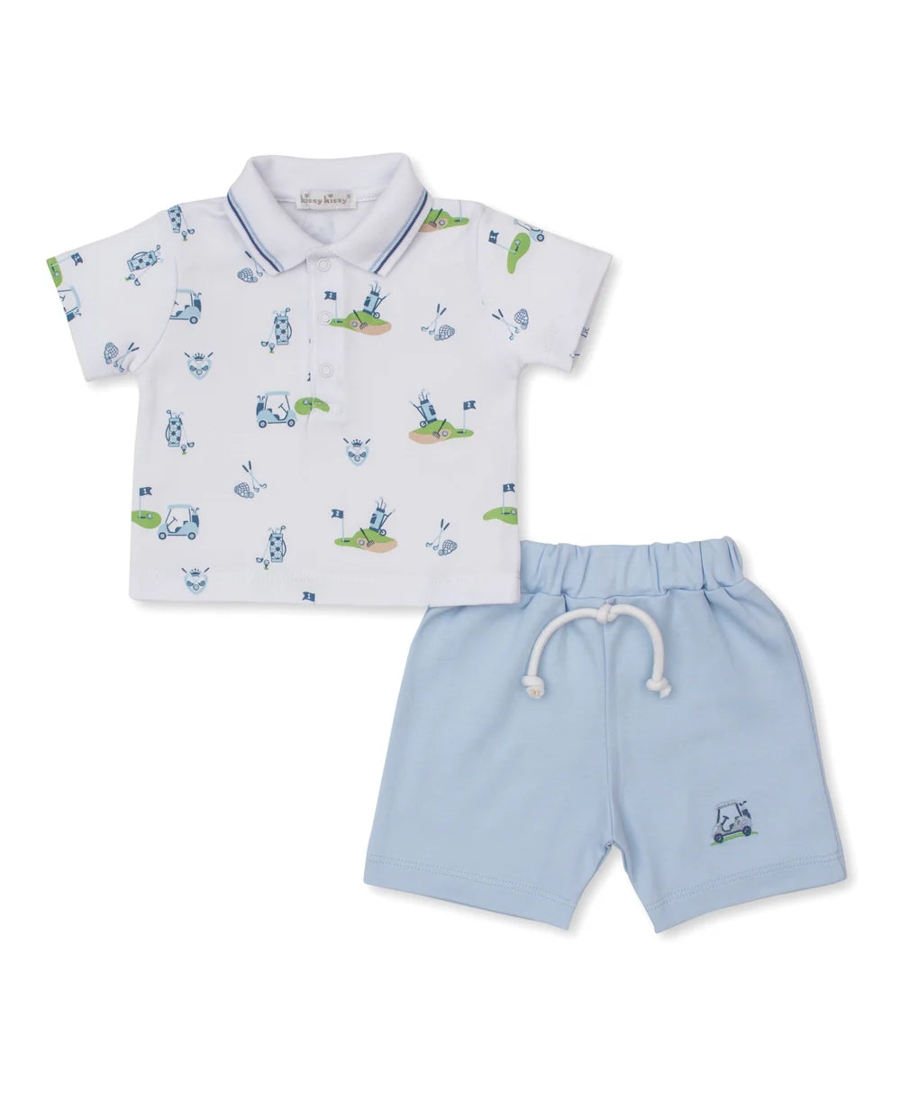 Golf Championship Blue Bermuda Set