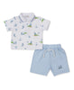 Golf Championship Blue Bermuda Set