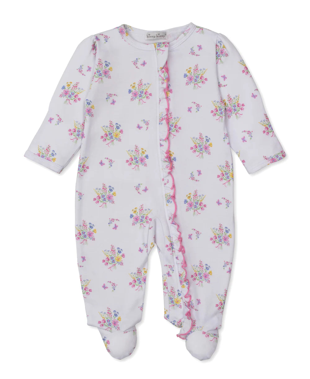 Pastel Gardens Zip Footie
