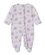 Pastel Gardens Zip Footie