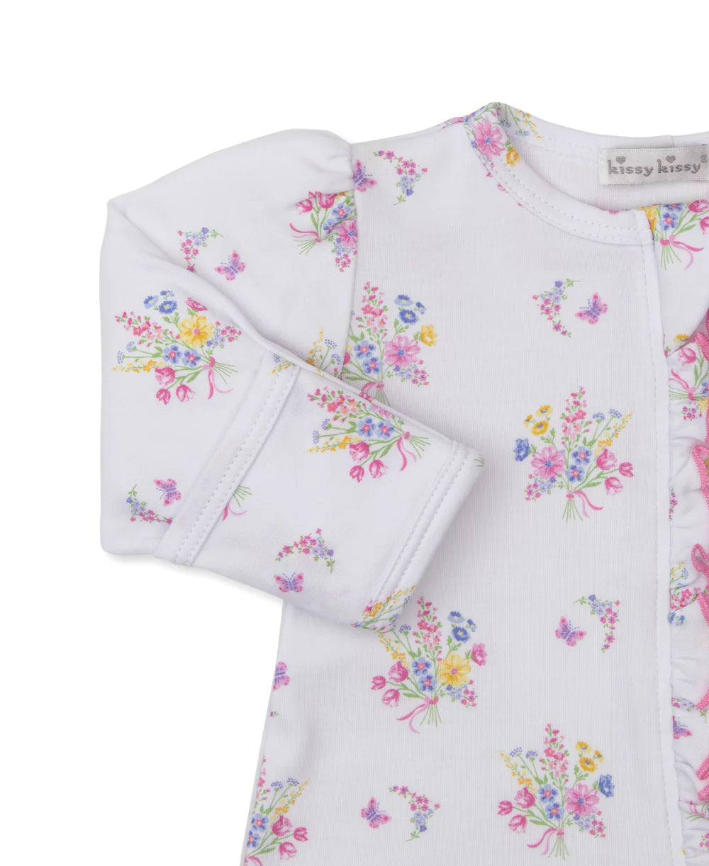 Pastel Gardens Zip Footie