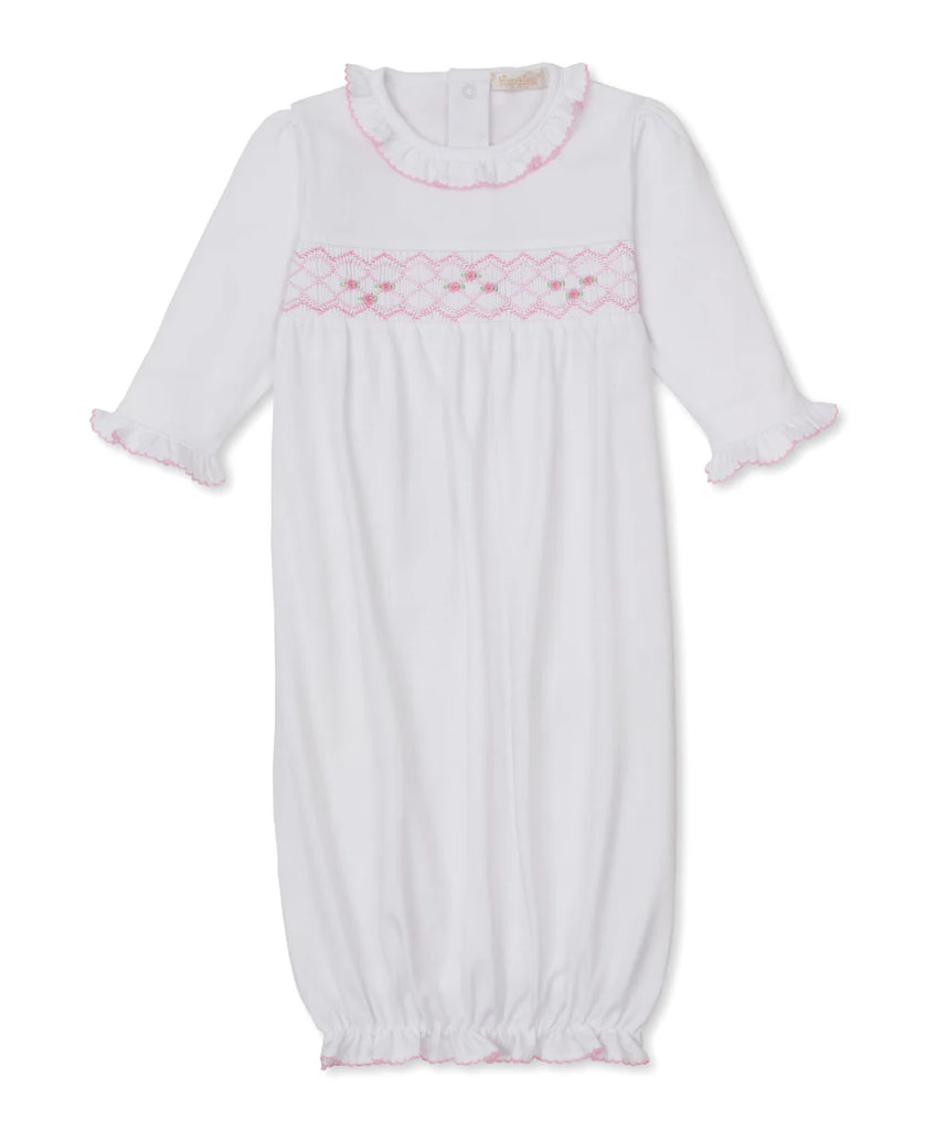 CLB Summer 26 White/Pink Hand Smocked Sack