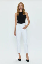 Lennon High Rise Boot-Vivid White