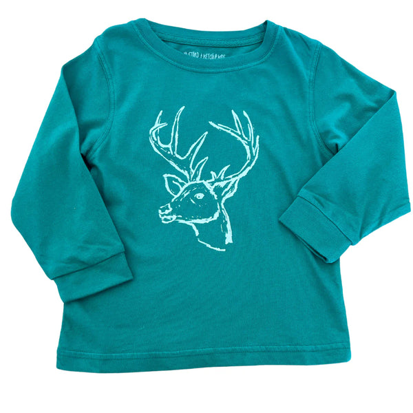 LS Green Deer Tee