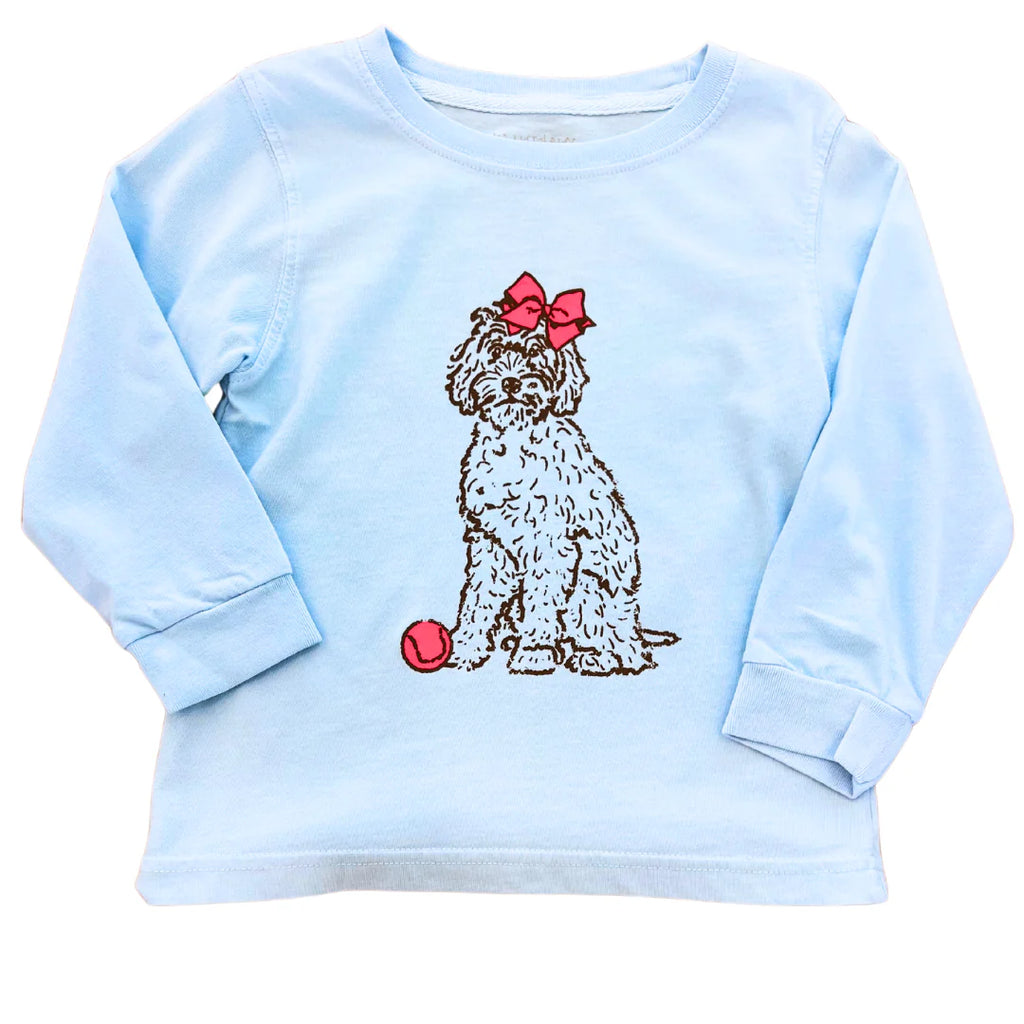 LS Golden Doodle w/ Bow Tee