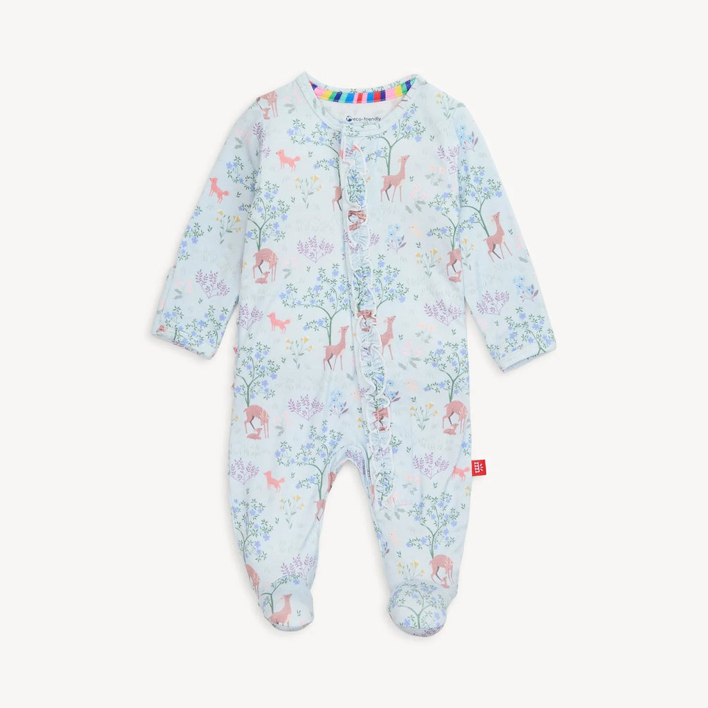 Magnetic Deer Footie with Ruffle