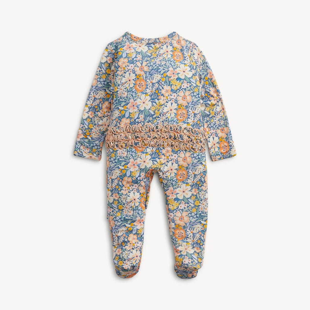 Flora Modal Ruffle Footie