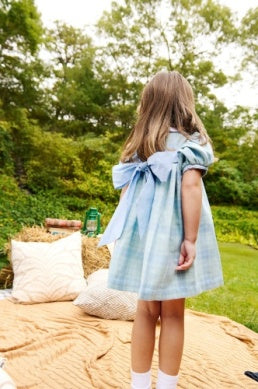 Audubon Park Plaid/Sarasota Sky Mary Dal Dress