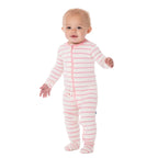 Print Footie 2Way Zipper Lotus Sweet Stripe
