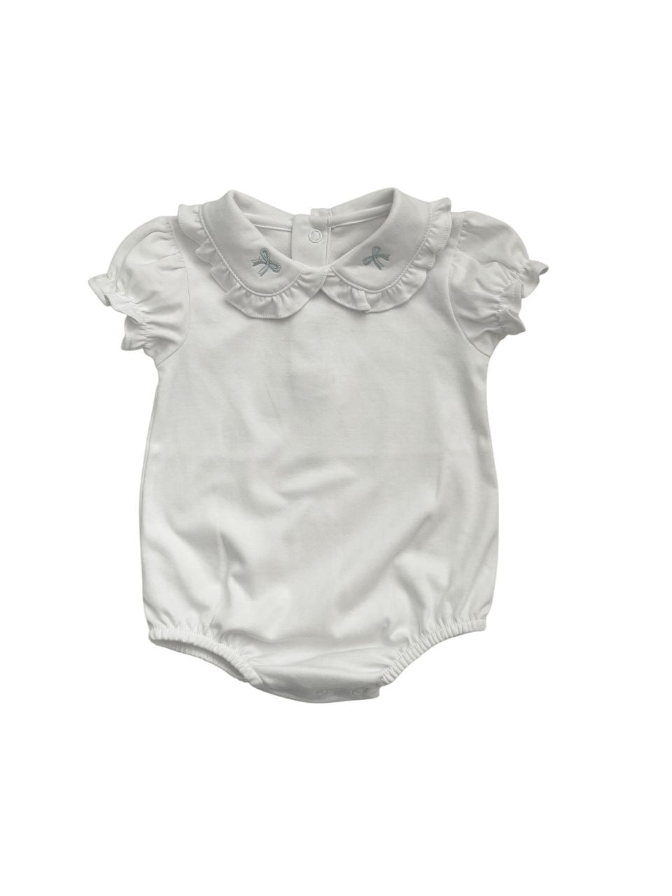Emb. Bow Collared Bodysuit