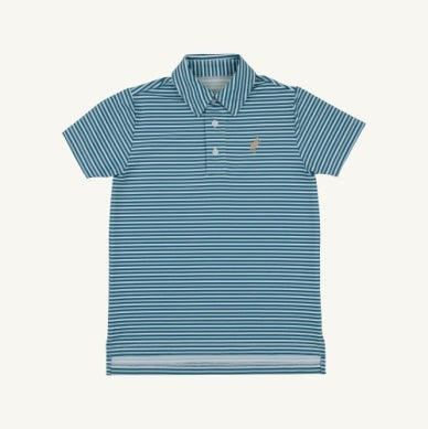 Summer County Stripe Prepletic Prim & Proper Polo
