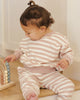 Relaxed Sweatshirt Pink Stripe