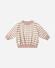 Relaxed Sweatshirt Pink Stripe