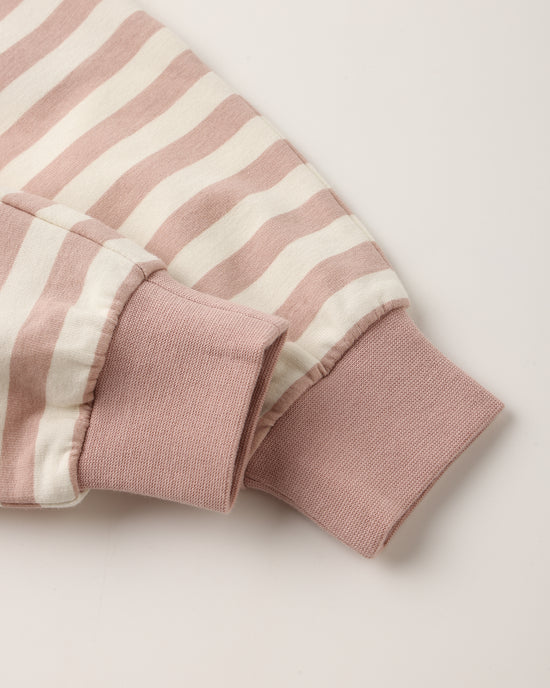Relaxed Sweatpant Pink Stripe