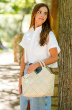 The Dallas Classic Tote in Bone