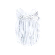 Voile Smocked Romper Off-White