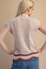 Mock Neck Knit Sweater Vest