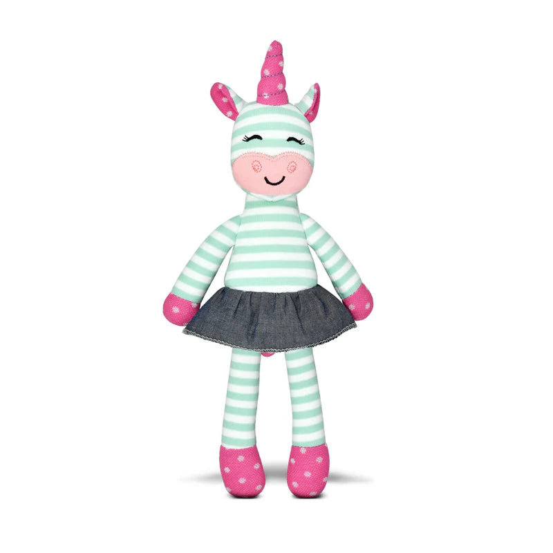 Tiny Dancing Unicorn - Mint Stripe - Little Jill & Co.